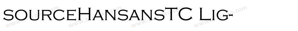 sourceHansansTC Lig字体转换